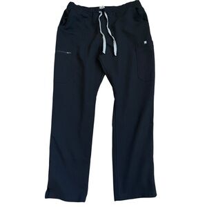 FIGS Livingston Scrub Pants Mens L Black FIONx Technical Collection Nurse